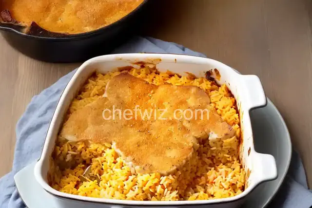 Pork Chop and Cheesy Rice Casserole