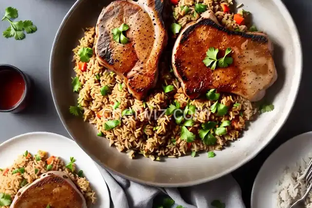 Pork Chops and Dirty Rice