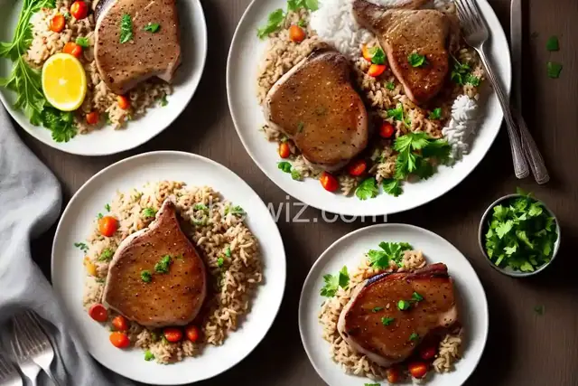 Pork Chops and Rice