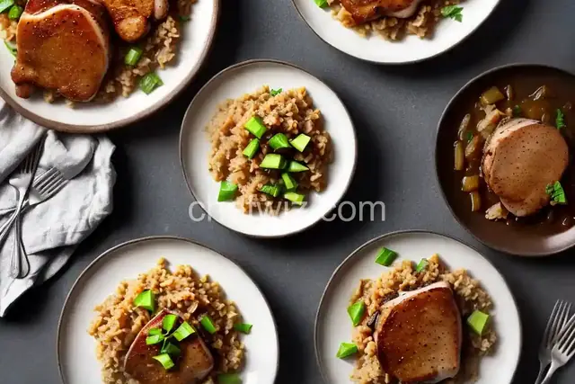 Pork Chops with Apple Sauce and Onions