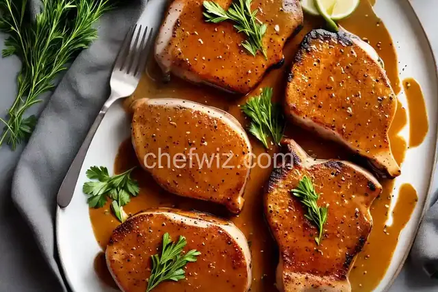 Pork Chops with Dijon Glaze