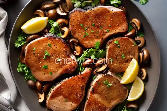 Pork Chops with Mushrooms and Onions