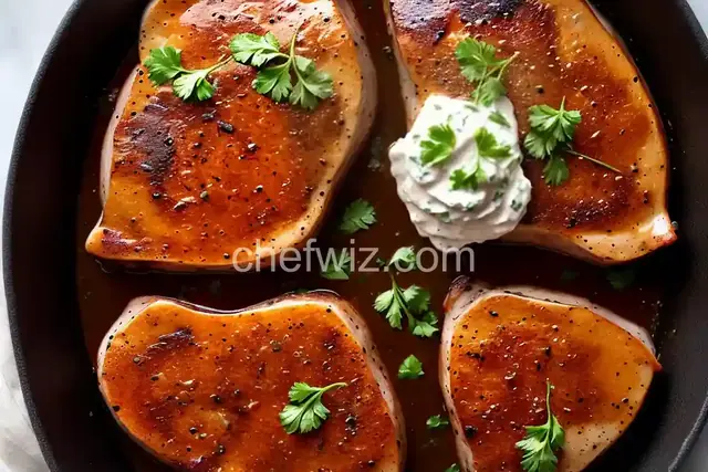 Pork Chops with Sour Cream and Mushroom Sauce