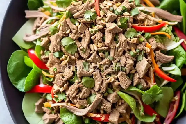 Pork Larb (Thai Salad with Pork, Herbs, Chile, and Toasted Rice Powder) Recipe