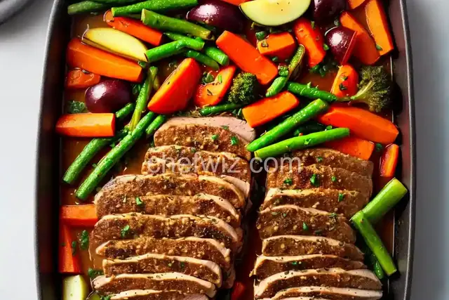Pork Loin Roast With Winter Vegetables Recipe