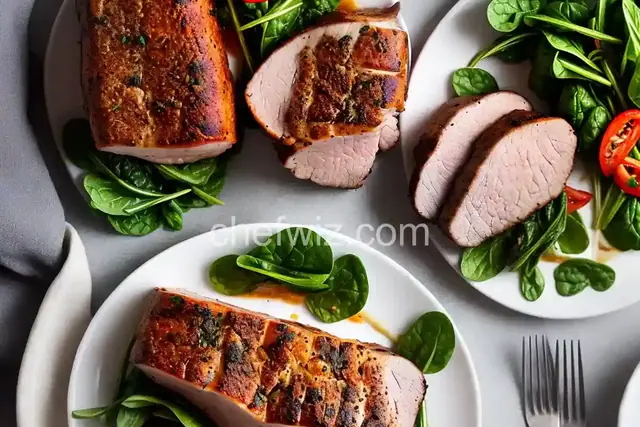 Pork Loin Stuffed with Spinach