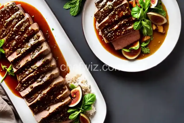 Pork Loin with Fig and Port Sauce