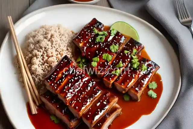 Pork Ribs with Homemade Teriyaki Sauce