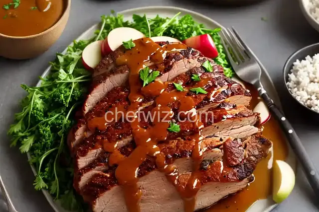 Pork Roast with Apple Mustard Glaze