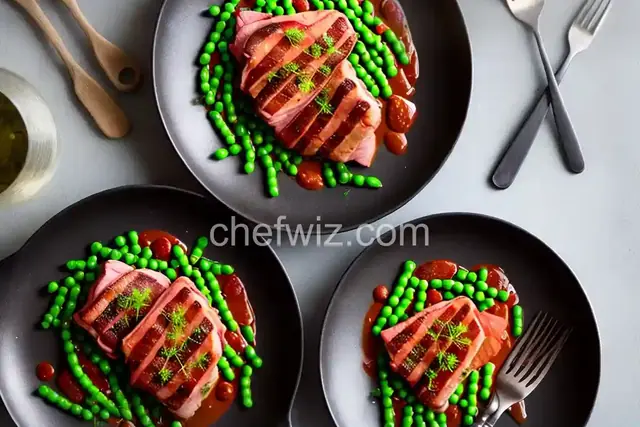 Pork Saltimbocca with Peas