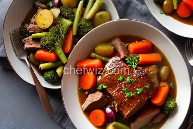 Pork Shoulder Pot Roast with Winter Vegetables
