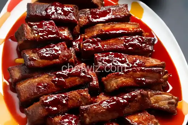 Pork Spareribs With Jammy Barbecue Sauce