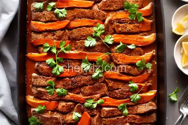 Pork Steak and Candied Yam Bake