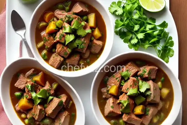 Pork Stew in Green Salsa (Guisado de Puerco con Tomatillos)