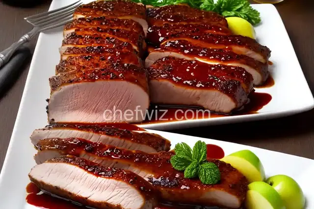 Pork Tenderloin with Apple Cider Reduction