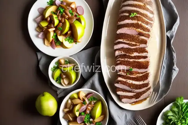 Pork Tenderloin with Pears and Shallots