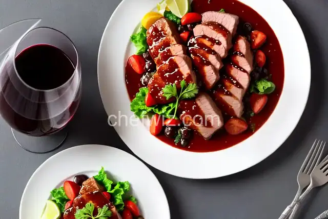 Pork Tenderloin with Red Wine Sauce