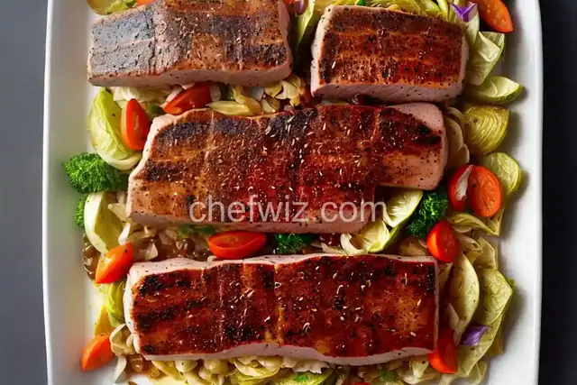 Pork Tenderloin with Roasted Cabbage