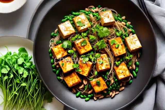 Pork Tofu with Watercress and Bean Sprouts