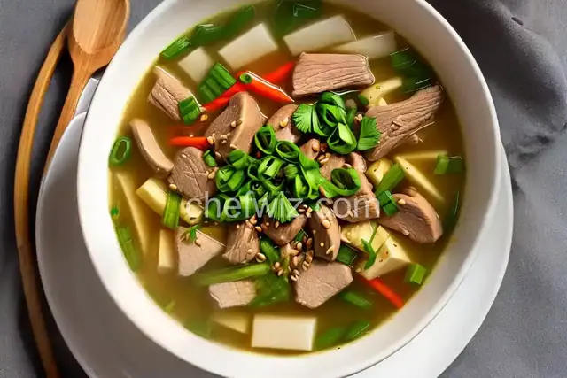 Pork and Bamboo Shoot Soup with Cloud Ear