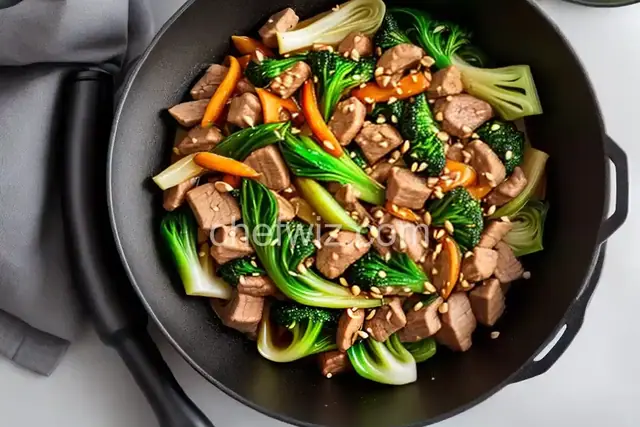 Pork and Bok Choy Stir-Fry