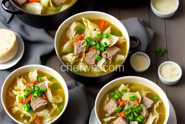 Pork and Cabbage Not-Quite-Dumpling Soup