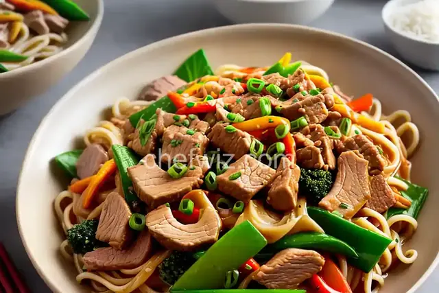 Pork and Noodle Stir-Fry