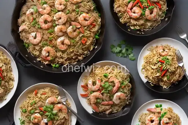 Pork and Shrimp Pancit