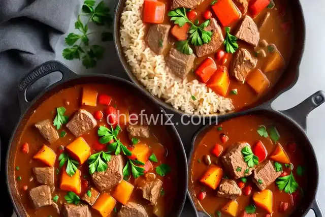 Porkolt (Hungarian Stew) Made With Pork