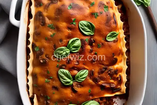 Portobello Mushroom Lasagna