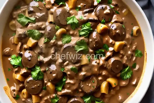 Portobello Mushroom Stroganoff