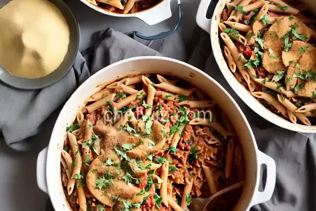 Portobello Penne Pasta Casserole