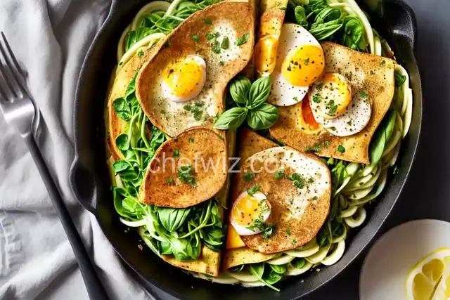 Portobello Pesto Egg Omelette