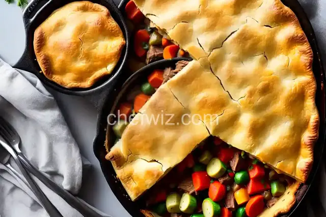Pot Pie with Leftover Pot Roast and Vegetables