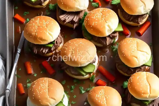 Pot Roast Sliders with Gravy