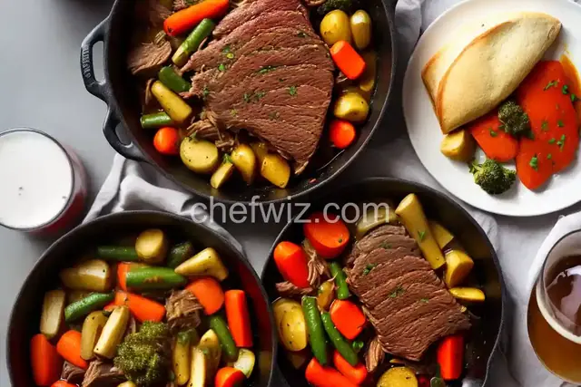 Pot Roast, Vegetables, and Beer