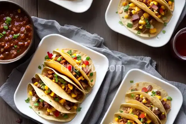 Potato-Bacon Breakfast Tacos with Monterey Jack