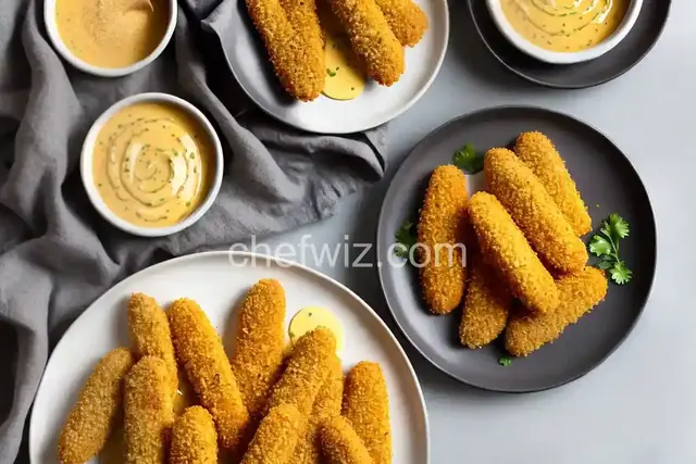 Potato Chip-Crusted Chicken Strips with Honey Mustard Dipping Sauce