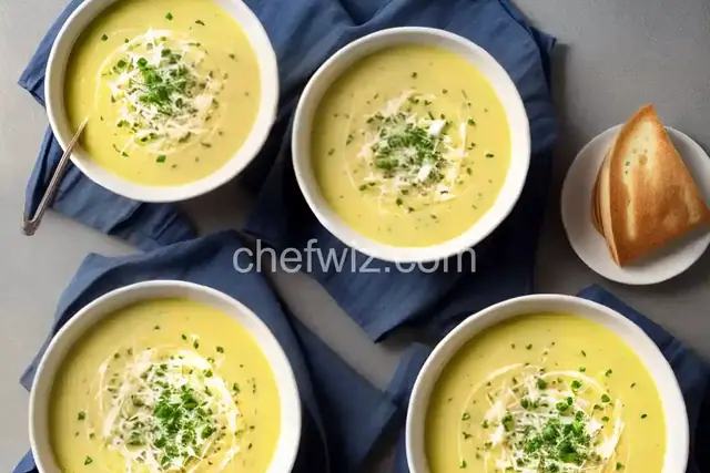 Potato-Leek Soup with Cheese