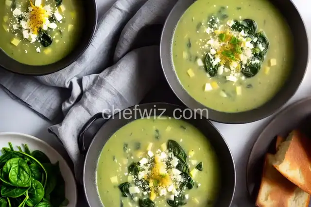 Potato, Leek, and Spinach Soup