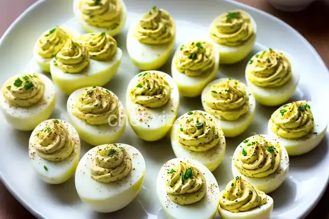 Potato Salad Deviled Eggs