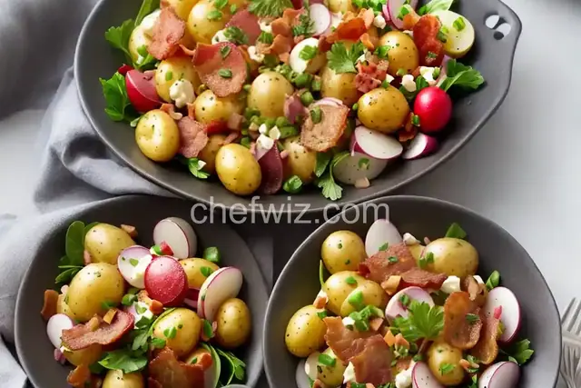 Potato Salad With Bacon, Olives, and Radishes