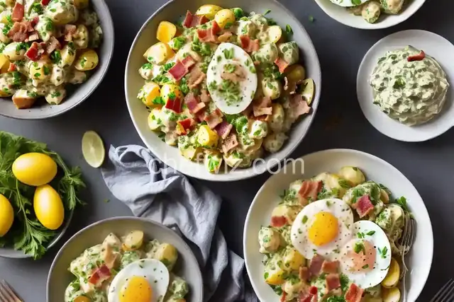Potato Salad with Bacon and Eggs