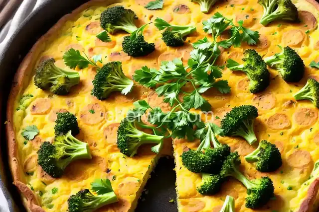 Potato, Sausage and Broccoli Frittata