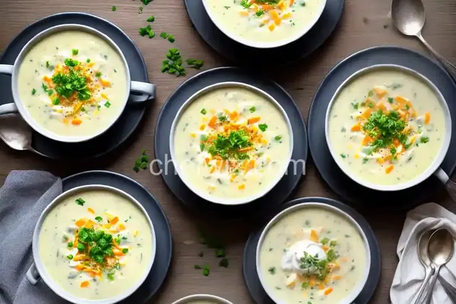 Potato Soup with Sour Cream
