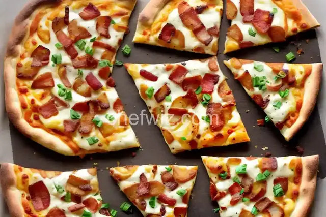 Potato and Bacon Pizza