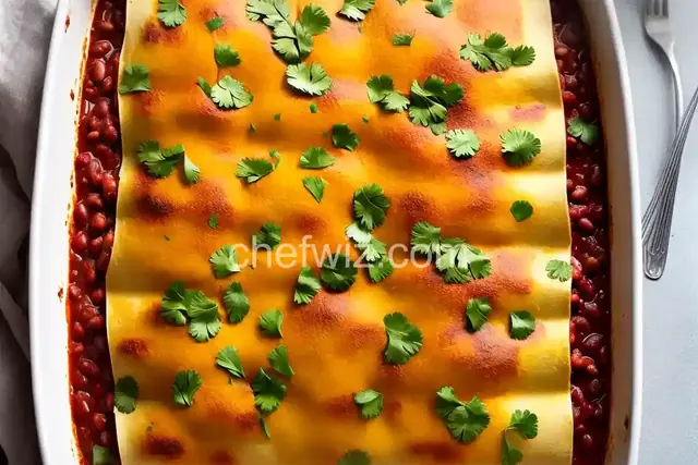 Potato and Bean Enchiladas