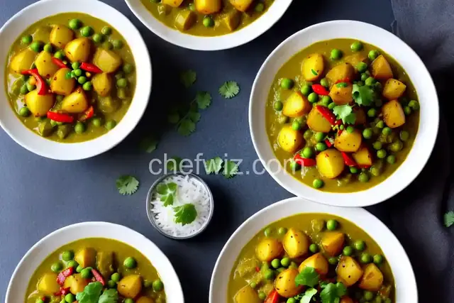 Potato and Pea Curry (Aloo Matar) Recipe