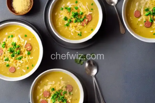 Potato and Sauerkraut Soup with Kielbasa