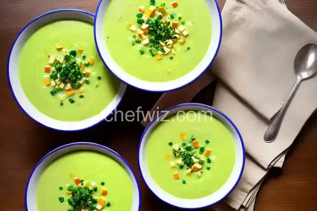Potato, cauliflower & broccoli soup